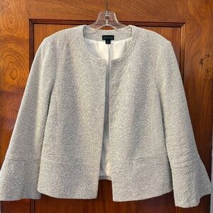 Ann Taylor black & white textured jacket - size 10,
